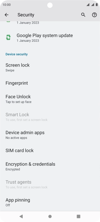 Press Fingerprint.