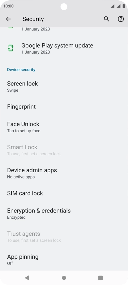 Press Fingerprint.