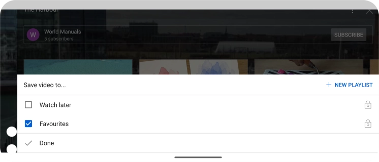 Press the required playlist.