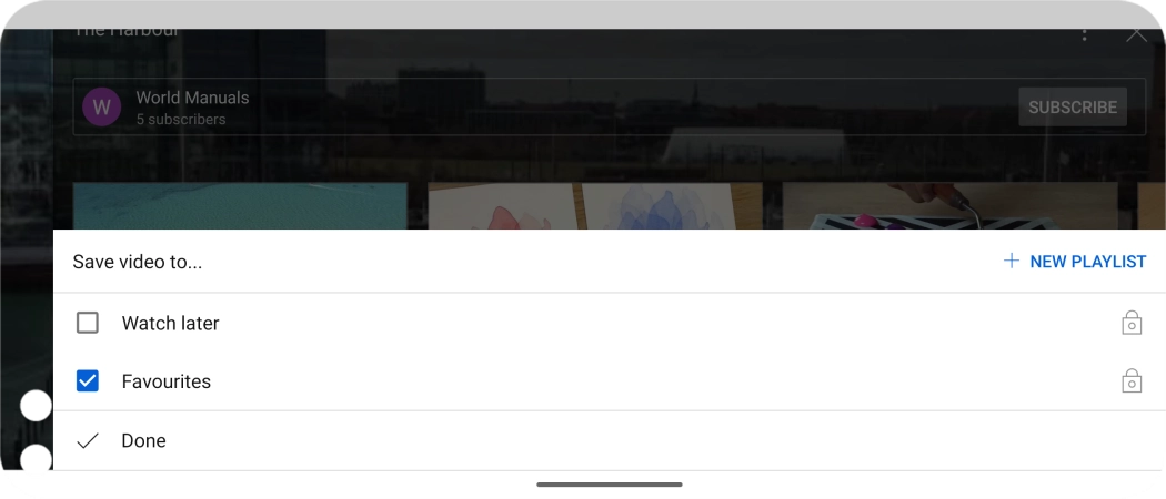 Press the required playlist.