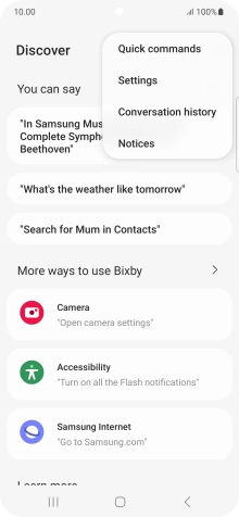 Press Settings.
