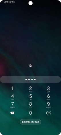Key in a new four-digit PIN and press OK.