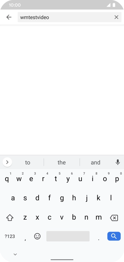 Key in the required search word and press the search icon.