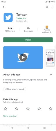Press Install and follow the instructions on the screen to install the app.
