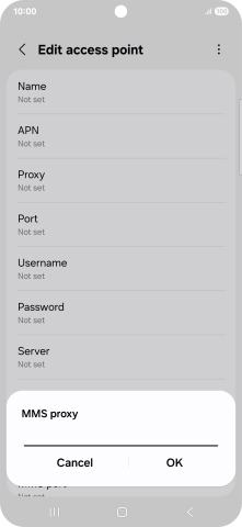 Key in 212.183.137.012 and press OK.