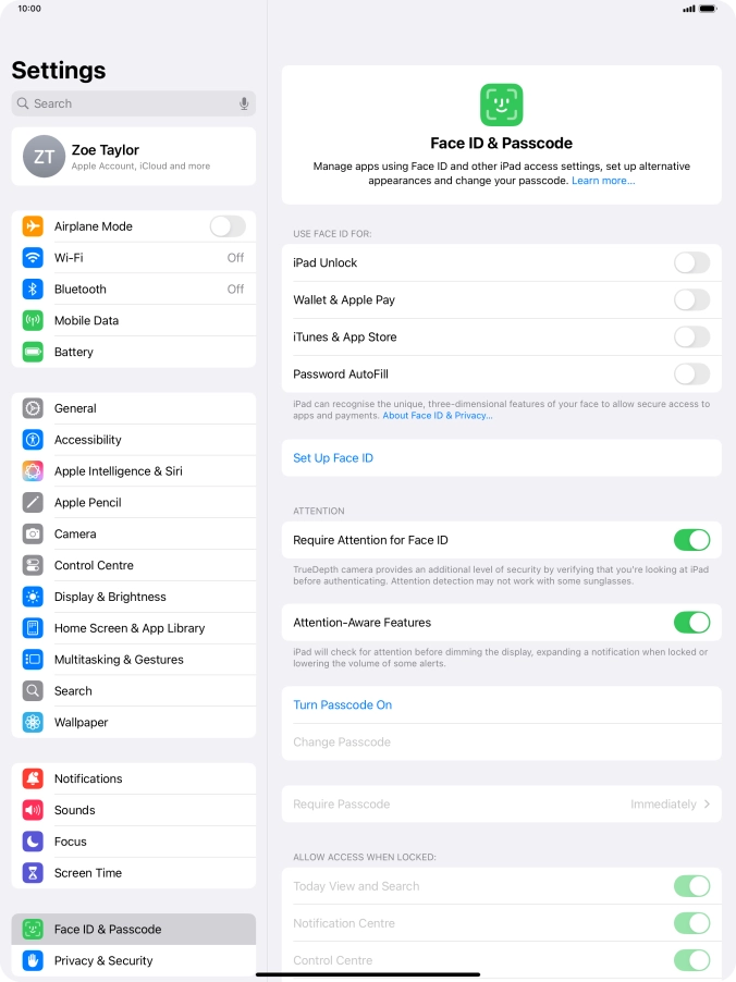 Press Set Up Face ID.
