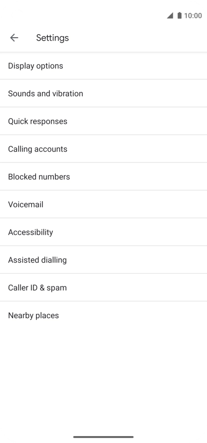 Press Calling accounts.