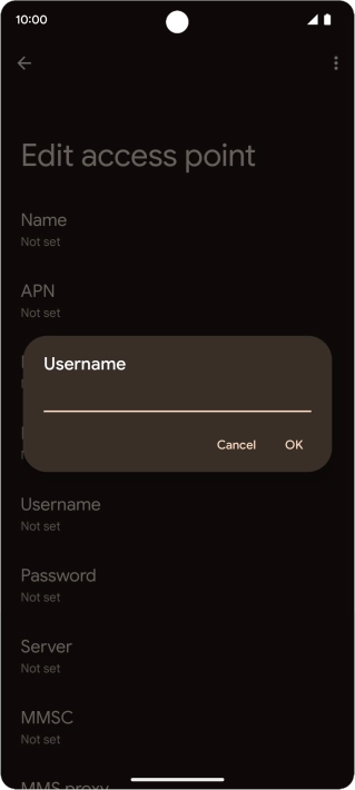 Key in wap and press OK.