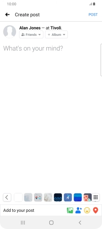 Press the text input field.