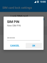 Key in a new four-digit PIN and select OK.