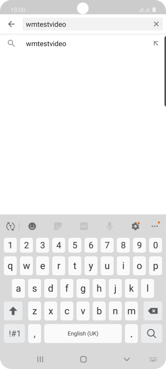 Key in the required search word and press the search icon.