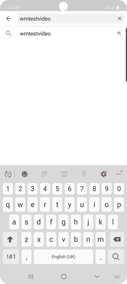 Key in the required search word and press the search icon.