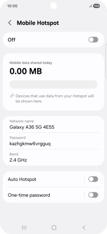 Press Network name.