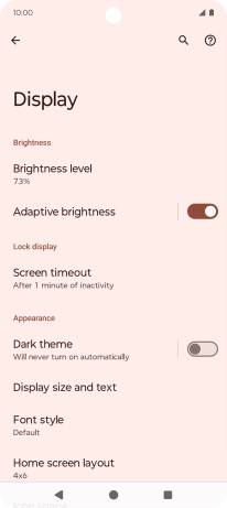Press Dark theme.