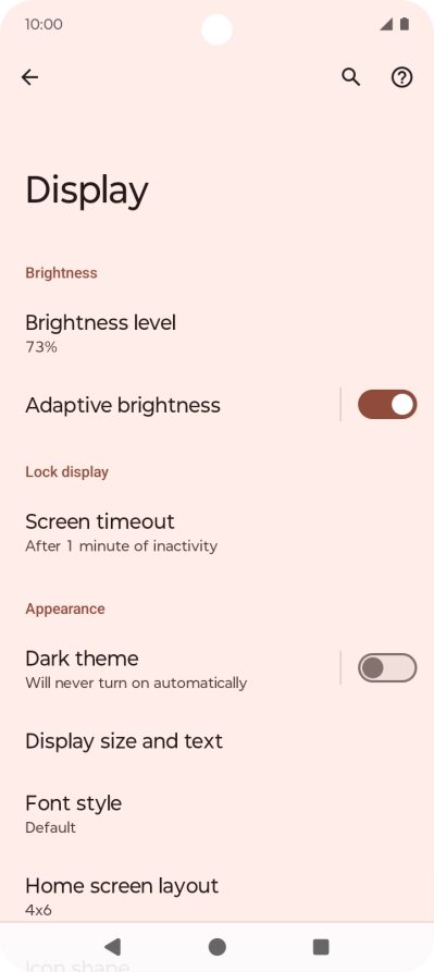 Press Dark theme.