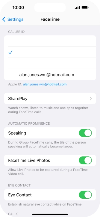 Press SharePlay.