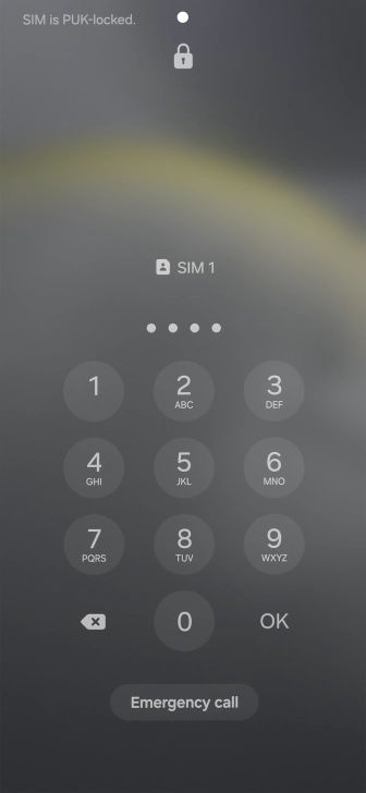 Key in the new PIN again and press OK.
