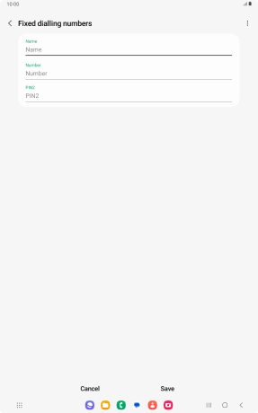 Press Name and key in the required name.