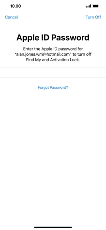 Press Turn Off.
