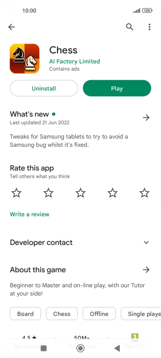 Press Uninstall.