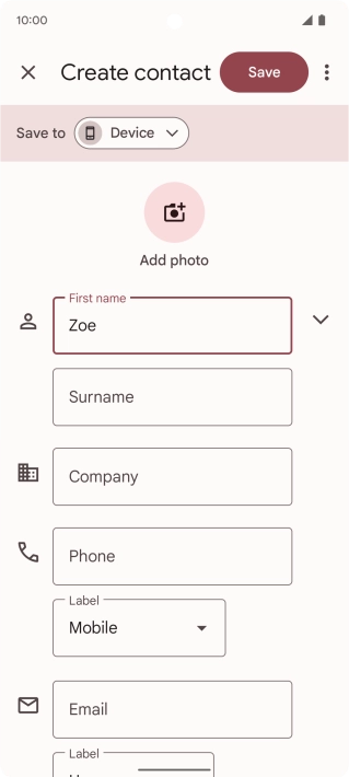 Press Surname and key in the required last name.
