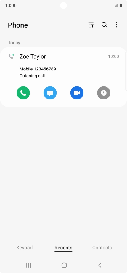 Press the info icon.