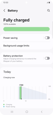 Press Battery protection.