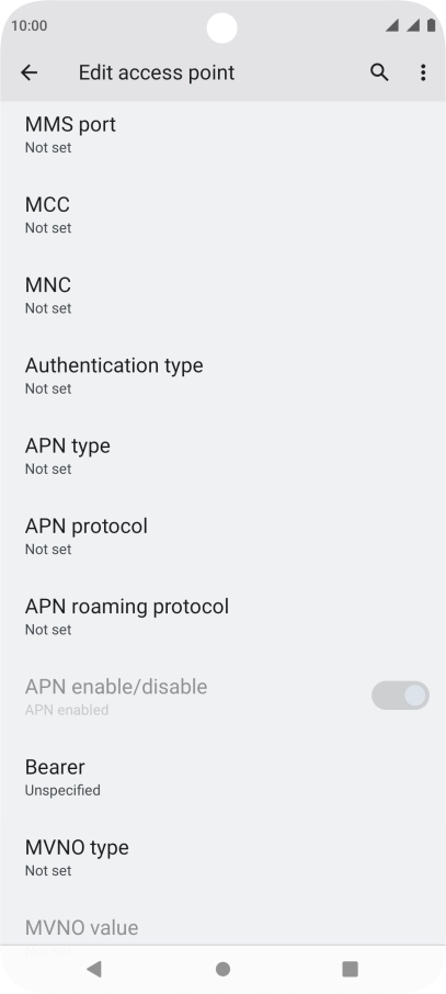 Press MMS port.