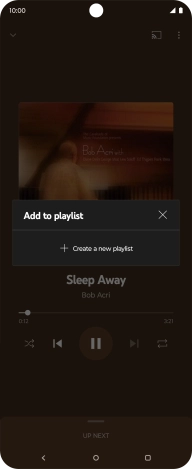 Press Create a new playlist.