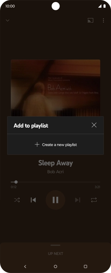 Press Create a new playlist.