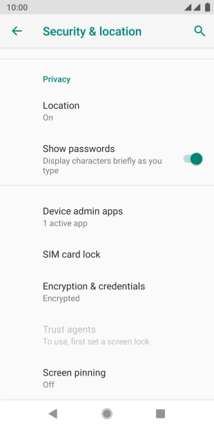 Press SIM card lock.