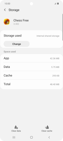 Press Clear cache.
