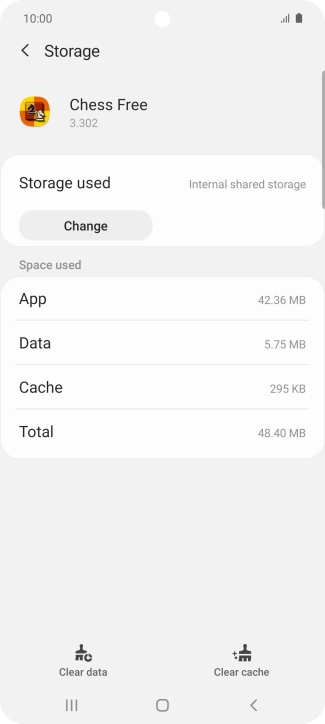 Press Clear cache.
