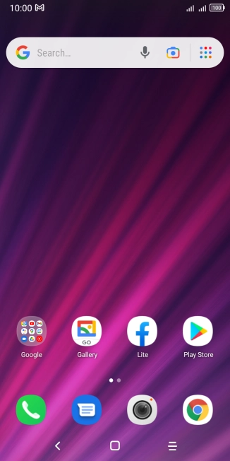 The email message icon shows that you've received a new email message.