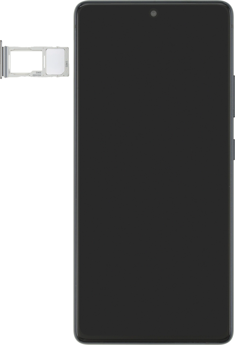 Turn the memory card so the angled corner of the memory card matches the angled corner of the memory card holder and place the card in the holder.