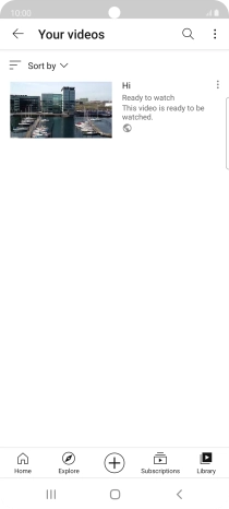 Press the search icon.