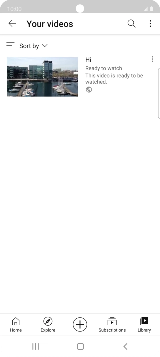 Press the search icon.