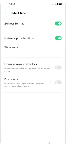 Press the Home key to return to the home screen.