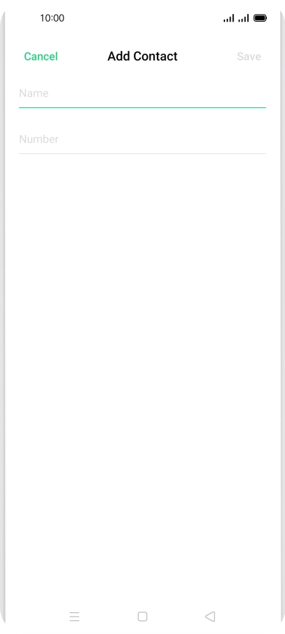 Press Name and key in the required name.