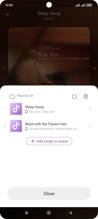 Press the add icon.
