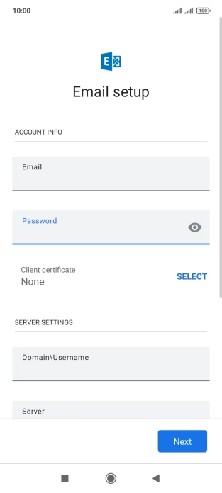 To turn on the function, press SELECT and follow the instructions on the screen to install the required certificate.