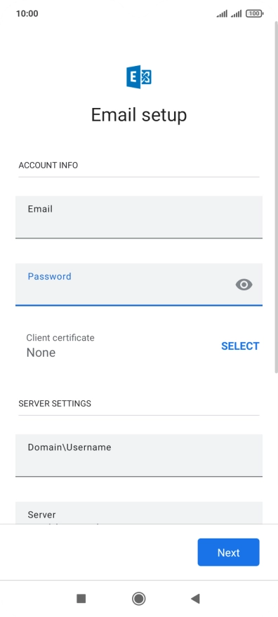 To turn on the function, press SELECT and follow the instructions on the screen to install the required certificate.