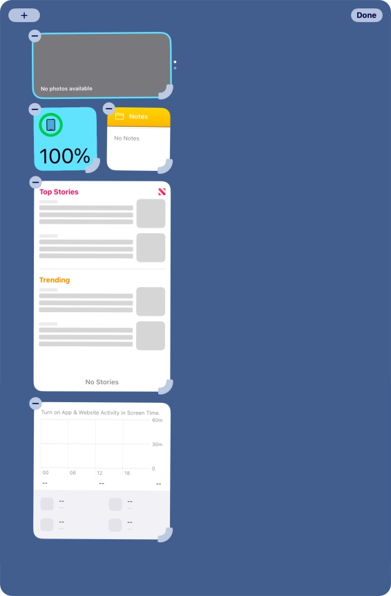 Press the add icon.