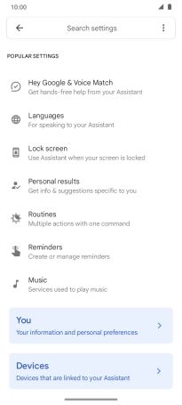 Press Hey Google & Voice Match.