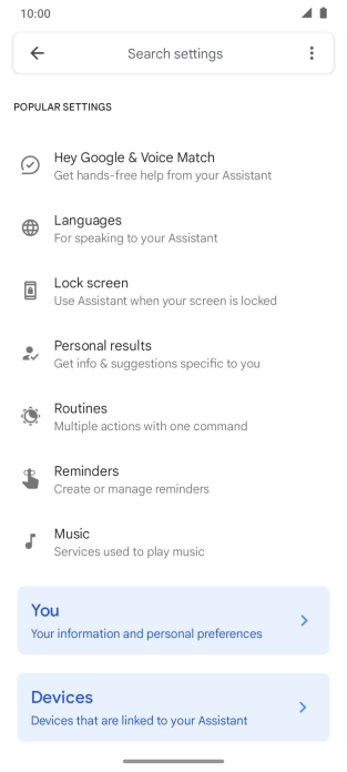 Press Hey Google & Voice Match.
