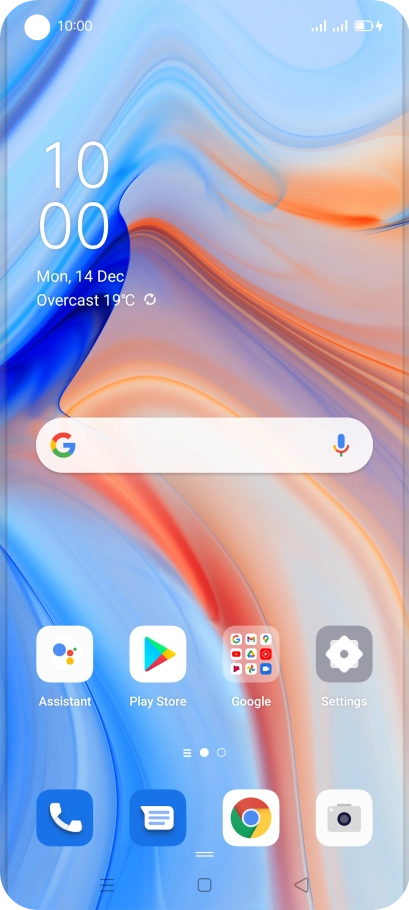 When the battery charging icon is displayed, the battery is charging.