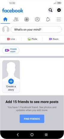 Press the text input field.