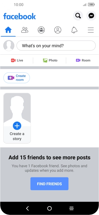Press the text input field.