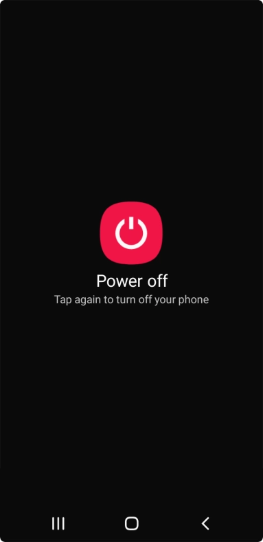Press Power off.