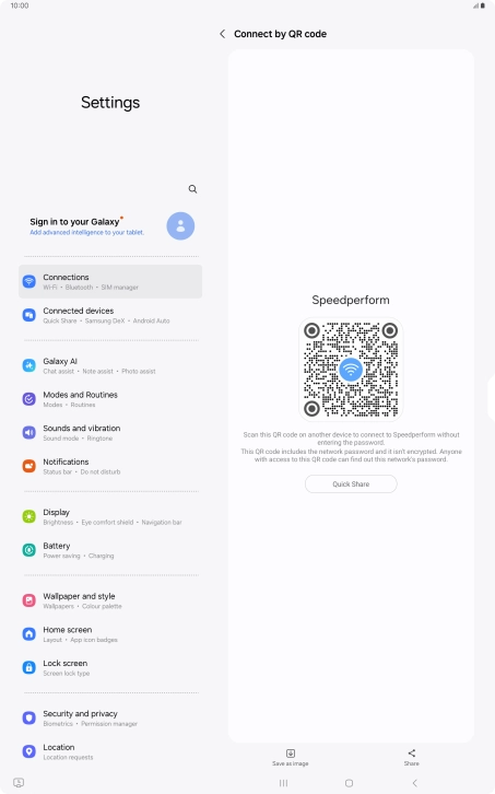 Place the QR code inside the camera frame on the other device to scan the code.